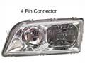 S/V40 Series, 1998 up to 2004 Headlamp Left (Twin reflector)(RHD) 4 PIN